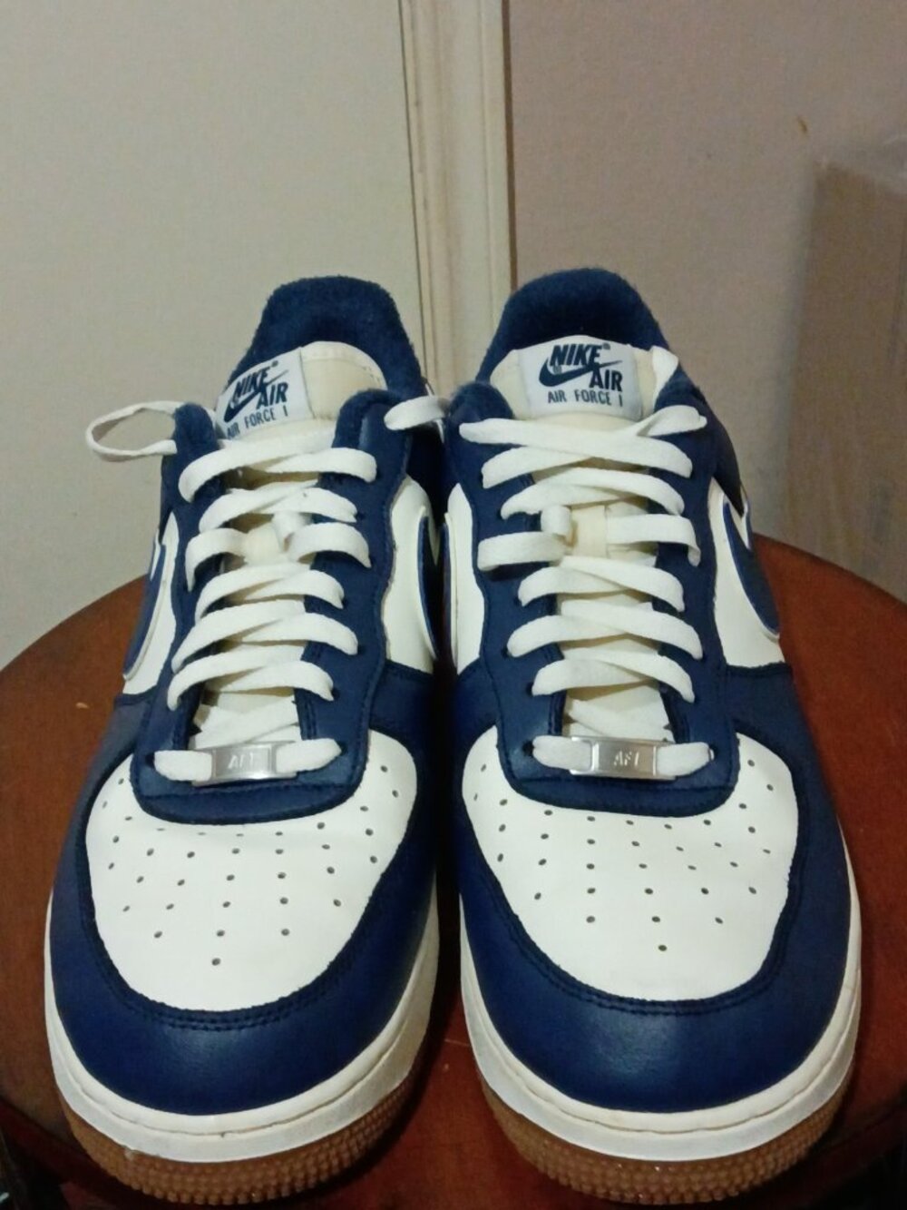 Nike Air Force 1 07 LV8 College Pack Midnight Navy DQ7659-101 Men's Shoes Sz 12 - Picture 4 of 14